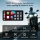 AotuLink 6Inch Motorcycle Smart Display Wireless CarPlay Android Auto Bluetooth Voice Control IP67 Waterproof HD Touchscreen Easy Install Fits Most Bikes OTA Updates