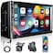 Nideocion 7 Inch Car Stereo with Wireless Apple CarPlayDouble Din Car Radio Androdi AutoBluetooth 52IPS 1024 600 DisplayFM Radio Backup CameraOnline Navigation178 100mmCar Audio Receivers