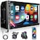 Nideocion 7 Inch Car Stereo with Wireless Apple CarPlayDouble Din Car Radio Androdi AutoBluetooth 52IPS 1024 600 DisplayFM Radio Backup CameraOnline Navigation178 100mmCar Audio Receivers