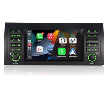 YZGWWIU Car Radio for BMW E39 3 Series X5 M5 Carplay Android Auto Bluetooth