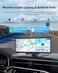 25HOURS HK5 Carplay Screen for Car 1026 HD Wireless Apple Carplay Android Auto Touchscreen with Backup Camera Car Play Screen iOS 26 Compatible GPS NavigationMirror LinkSiriFM No Front Camera