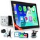Sellrich 101 inch Single Din Car Stereo with FMRDS Wireless Carplay Android Auto Backup Camera Single Din Detachable Screen Radio Support Bluetooth YouTube MirrorLink EQ USBAUXTF SWC