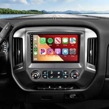podofo 4G64G Car Radio Stereo for Chevrolet Silverado 20142018 for GMC Sierra with Large Screen Wireless CarPlayAndroid Auto 101 1280 720P IPS Touch Screen Android 13 GPS WiFi DSP Camera
