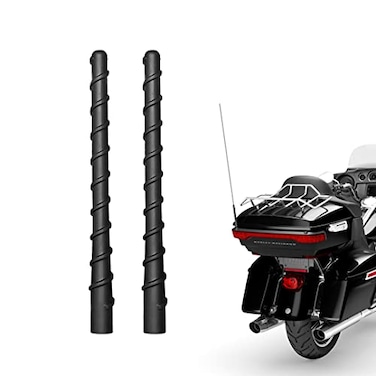 AMFRNE Short Antenna for Harley Davidson Touring Street Glide Electra Glide Road Glide Tri Glide Ultra LimitedClassic 19982026 Designed for Optimized Radio Reception 7 Inches Spiral Antenna