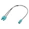 Anina Antenna Adapter for VW Audi Skoda Seat Aftermarket Radio Stereo Aerial Adaptor Cable YAntenna Adaptor Fakra Z Socket Double Fakra Plug Cable for MFD2 MFD3 RNS300 RNS310