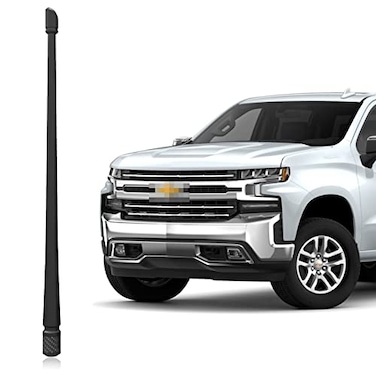 POSAID 13inch Antenna for Chevy Silverado and GMC Sierra Denali 1500 2500 3500 Fexible Rubber Truck Antenna Replacement with Optimized FMAM Reception