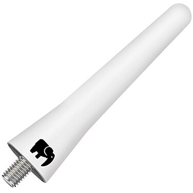 ONE250 25 inch Short Rubber Antenna Compatible with Chevy Silverado 19992024 Colorado 20032024 Equinox 20032017 Avalanche 20022013 Designed for Optimized FMAM Reception White