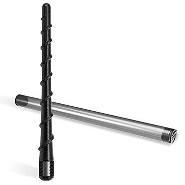 RYDONAIR Short Antenna Compatible with Jeep Wrangler 20072025 Jeep Gladiator 20202025 Internal Copper Coil for Enhanced Reception Car Wash Proof 69 Spiral Rubber Antenna Replacement