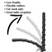 AMFRNE Motorcycle Short Antenna Fit for CanAm Spyder Indian Honda BMW Victory Select Motorcycles Models Designed for Optimized Radio Reception 7 Inches Spiral Antenna for Motorcycles ATV