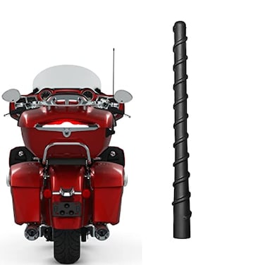 AMFRNE Motorcycle Short Antenna Fit for CanAm Spyder Indian Honda BMW Victory Select Motorcycles Models Designed for Optimized Radio Reception 7 Inches Spiral Antenna for Motorcycles ATV