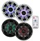 KICKER 4 Kicker 4143BKM614LCW 65 390W LED Marine Coaxial Speakers KM50 KMLC Remote