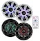 KICKER 4 Kicker 4143BKM614LCW 65 390W LED Marine Coaxial Speakers KM50 KMLC Remote