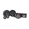 MB Quart PS1316 Premium 3Way Component Car Speaker System Black Pair 65 Inch Speaker System 400 Watt Car Audio 4 OHMS Grills Included