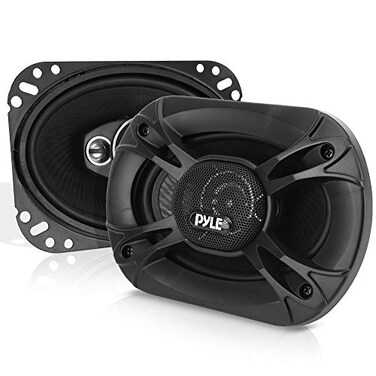 Pyle 3Way Universal Car Stereo Speakers 300W 5x7 Triaxial Loud Pro Audio Car Speaker Universal Quick Replacement Component Speaker Vehicle DoorSide Panel Mount Compatible PL5173BK Pairblack