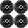 KICKER Speaker Package of 2 Items Four 525 DS Series Coaxial Speakers 4Ohm 2X 43DSC504