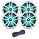 Enrock Marine 2 Pair Qty 4 of Infinity Reference 65 225 Watt Peak Power Waterproof Marine Speakers White with Enrock 50 ft 16Gauge Speaker Wire OEM Replacement