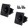 CCeCCe 2 Pack Component Square Tweeter 325 x 325 Piezo Horn Element Replacement DJ Speaker Loudspeaker Buzzer Treble with Screws for Car Audio Home Speakers Sound Box