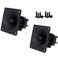 CCeCCe 2 Pack Component Square Tweeter 325 x 325 Piezo Horn Element Replacement DJ Speaker Loudspeaker Buzzer Treble with Screws for Car Audio Home Speakers Sound Box