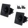 CCeCCe 2 Pack Component Square Tweeter 325 x 325 Piezo Horn Element Replacement DJ Speaker Loudspeaker Buzzer Treble with Screws for Car Audio Home Speakers Sound Box