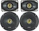 KICKER Speaker Package of 2 Items CS Series Two 65 Coaxial Speakers 4Ohm Two 4x6 Coaxial Speakers 4Ohm 1x 46CSC654 1x 46CSC464
