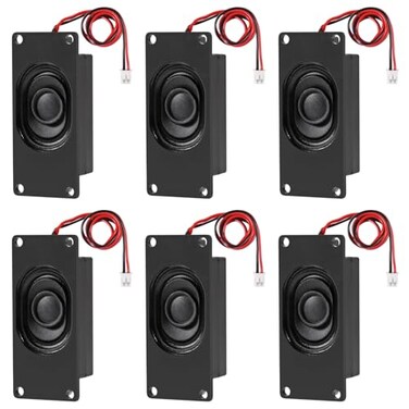 XIITIA 6pcs Speakers 3 Watt 8 Ohm Mini Speaker 8ohm 3w Loundspeaker Micro Speaker with JSTPH20 Interface Compatible with Small Electronic Projects