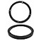 BokWin 2 Pcs Universal Fit Car Speaker Spacer 65 Inch Adaptor Ring Mounting Bracket Plastic Car Stereo Speakers SpacerBlack