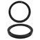 BokWin 2 Pcs Universal Fit Car Speaker Spacer 65 Inch Adaptor Ring Mounting Bracket Plastic Car Stereo Speakers SpacerBlack