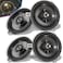 sixcow 4 Pack Replace for Kicker Speaker Upgrade for 20072018 Jeep Wrangler JK JKU 77KICK10