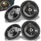 sixcow 4 Pack Replace for Kicker Speaker Upgrade for 20072018 Jeep Wrangler JK JKU 77KICK10