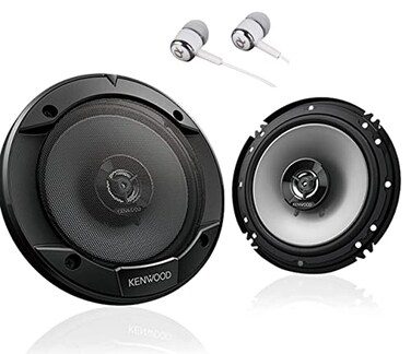 Kenwood 612 300W Max 60W RMS per Pair 65 KFC 2Way Sport Series Flush Mount Car Audio Door Coaxial Speakers