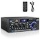 JIAATGA Stereo Home Audio Amplifier Receiver AK45 400W Bluetooth 50 HiFi Stereo Power Amplifier 20 Channel RMS 40W x 2 Home Audio System with Remote Control Amp WMICUSBRCAFM Radio