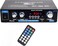 WOOPKER AK35 Stereo Amplifier Home Audio Bluetooth 50 Max 200W 20 Channel Mini Amplifier Stereo Receivers for Car Home Party Audio Amplifier AMP wUSBTF CardAUX InputBass Treble Control