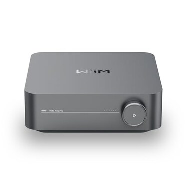 WiiM Amp Pro Multiroom Streaming Amplifier Compatible with Google Cast Alexa HDMI Voice Control Stream from Spotify Amazon Music Tidal More Dark Gray
