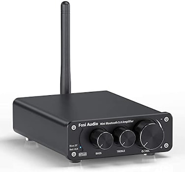 Fosi Audio BT10A Bluetooth 50 Stereo Audio Amplifier Receiver 2 Channel Class D Mini HiFi Integrated Amp for Home Passive Speakers 50W x 2 TPA3116