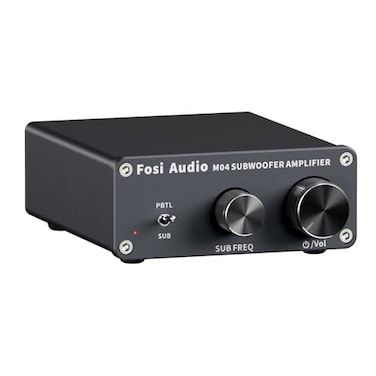 Fosi Audio M04 Subwoofer Amplifier for Home Theater Mono Channel Digital Class D Integrated Power Amp for Passive Speakers Subwoofer