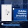 TNP Products TNP Wireless Bluetooth Audio Receiver Wall Plate Mount 120W BT 50 aptX Music Streaming Adapter Speakers Stereo Amplifier Audio Volume Control 35mm AUX Input for Sound Speaker Systems