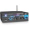 Pyle 2X40W Mini Power Amplifier System Dual Channel Home Audio Sound Mixer Stereo Receiver Box with USB RCA Headphone AUX MIC Input LED for PA Home Entertainment and Studio Use PTAU235