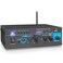 Pyle 2X40W Mini Power Amplifier System Dual Channel Home Audio Sound Mixer Stereo Receiver Box with USB RCA Headphone AUX MIC Input LED for PA Home Entertainment and Studio Use PTAU235