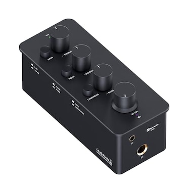 Fosi Audio SK01 Headphone Amplifier Equalizer Preamp with Bass Midrange Treble Tone Control and Loudness Compensation Portable Class A Analog Amp for Electric Guitar Instrument with 35mm 635mm Jacks
