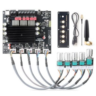 ODEKTOOY 100W100W200W Power Amplifier Board TPA3221 Chip with BluetoothAUX and USB Inputs 21 Channel Audio Power Amplifier S200HSW
