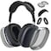 Aiaabq for AirPods Max case CoverAntiScratch Ear Pad Case CoverEar Cups CoverHeadband Cover for AirPods Max Clear Soft TPU and SiliconeSkin Scratch Proof