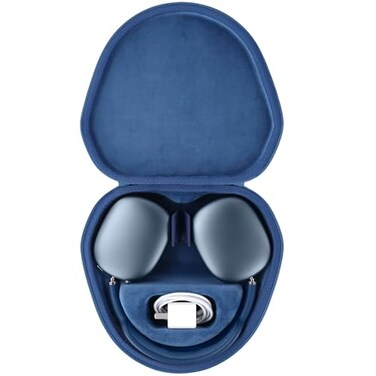 co2CREA Hard Case with Sleep Mode Replacement for Apple AirPods Max 2 AirPods Max Wireless OverEar Headphones Deep Blue Case