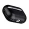 Maogoam for AirPods Pro 2 Leather Case Cover with Button Genuine Crystal Vegetable Tanned Oil Wax Leather Case for AirPods Pro 2nd Generation Retro Elegant Style Front LED Visible Gloss Black