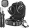 JOREMX for SHOKZ OpenFit 2 Case with Secure Lock Shock Protective Hard Shell Case Compatible with SHOKZ OpenFit 2 OpenEar Headphones Case Cover with Keychain Cleaning Kit Black