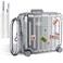 KOREDA Compatible with AirPods 4 Case Cover Funny Suitcase Design Case for Airpods 4th Generation 2024 Cute Fashion Protective Hard Case with Cleaner Kit Keychain Silver