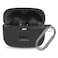 YIPINJIA for JBL Tune 230NC TWS Case Cover Silicone Protective Portable Scratch Shock Resistant Cover ONLY Compatible with JBL 230NC Earbuds Charging Case with CarabinerBlack