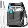 R-fun Rfun for AirPods 2 Case Magnetic Automatic Lock with Cleaning Kit Keychain Compatible with AirPods 2nd 1st Generation 20192016 Full Drop Protection Cover Black