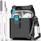 R-fun Rfun for AirPods 2 Case Magnetic Automatic Lock with Cleaning Kit Keychain Compatible with AirPods 2nd 1st Generation 20192016 Full Drop Protection Cover Black