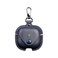 YQGFashbf for Airpods 4 Case Leather with Keychain Stylish Retro Leather Wireless Charging Protective Headphone Case Cover for Apple Airpods 4th Generation 2024 Front LED Visible Blue