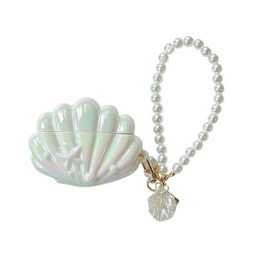 GCVXRUD for Huawei Freeclip Earphone Case Exquisite Interesting Unique 3D Seashell Pattern Wireless Bluetooth Headset Silicone Protective Cover for Women Girls